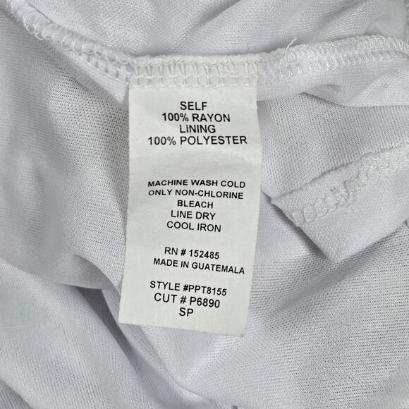 Papermoon Petite Light Blue Floral Short Sleeve Blouse SP NWT - Picture 5 of 7